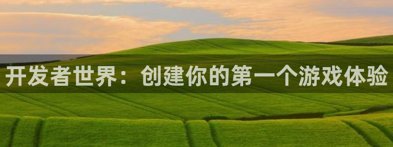 沐鸣2平台登录线路：开发者世界：创建你的第一个游戏体验