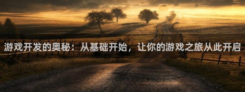 沐鸣2注册登录地址：游戏开发的奥秘：从基础开始，让你的游戏之旅从此开启