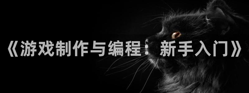沐鸣2平台代理：《游戏制作与编程：新手入门》