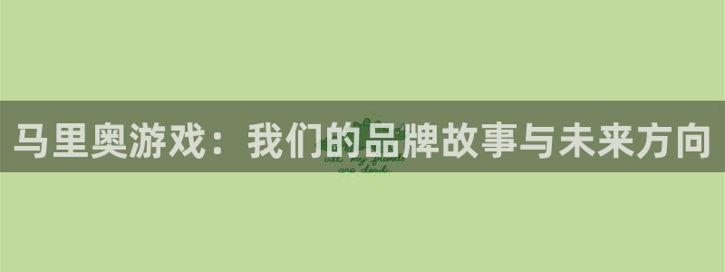 沐鸣2登陆扣27337：马里奥游戏：我们的品牌故事与未来方向