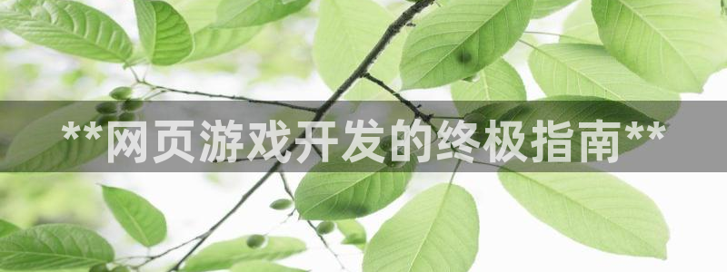 沐鸣2注册连接：**网页游戏开发的终极指南**